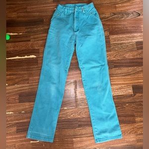 Vintage women’s Rockies, teal, size 0